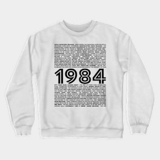 1984 Rewind Collection: Embrace Your Birth Year with Timeless Moments Crewneck Sweatshirt
